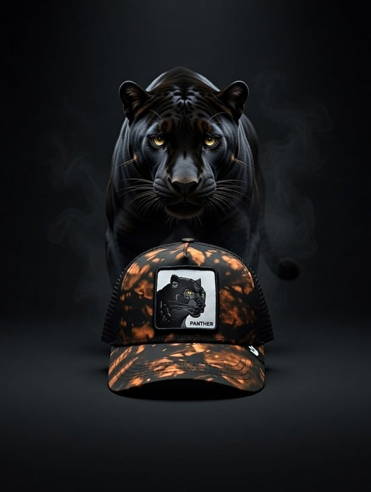 Gorra Panther Camo Naranja