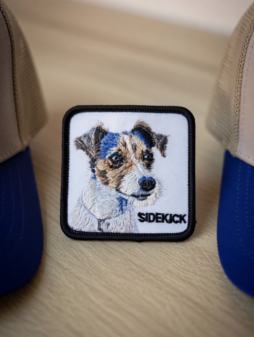Gorra Sidekick Beige con Azul