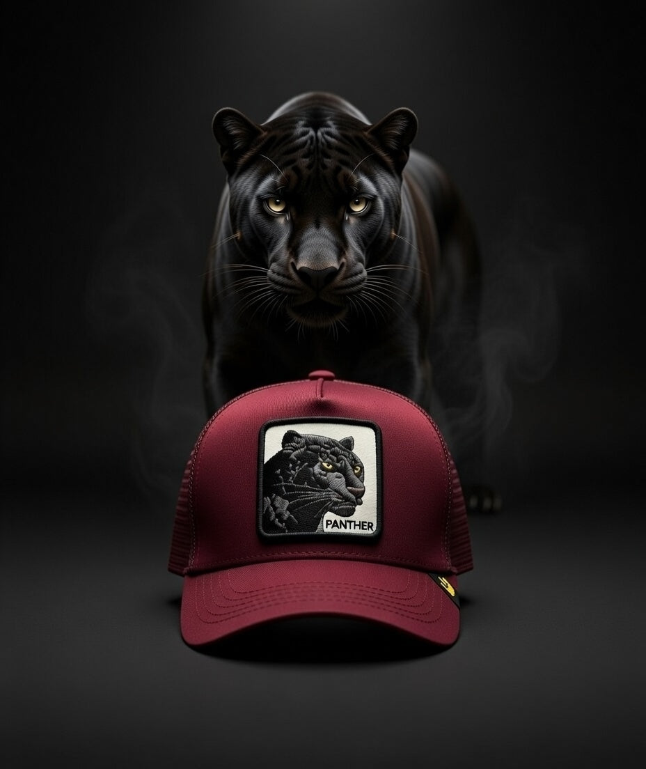 Gorra Panther Vino Tinto