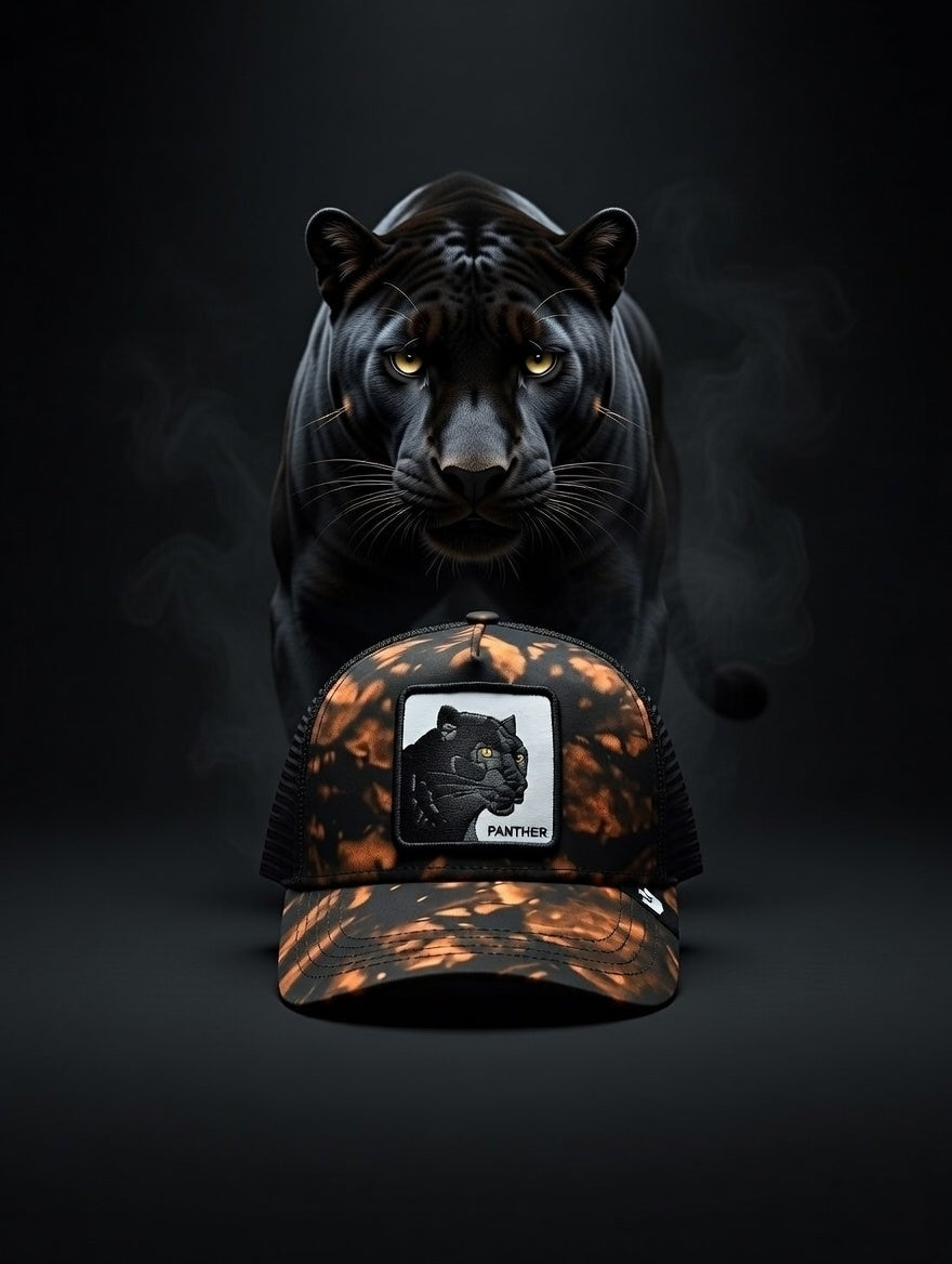 Gorra Panther Camo Naranja