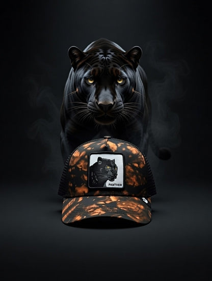 Gorra Panther Camo Naranja