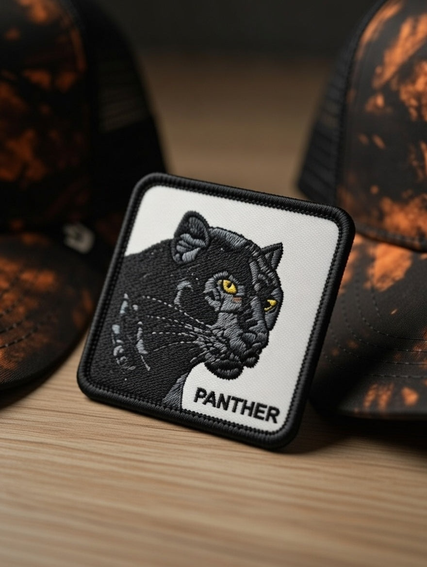 Gorra Panther Camo Naranja